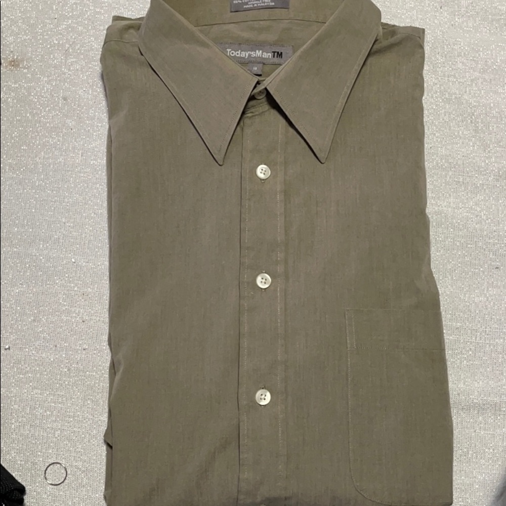 Today’s Man Short sleeve dress shirt size 18